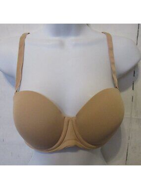 Wacoal Bra 34C Beige Red Carpet Convertible Strapless Underwire 854119